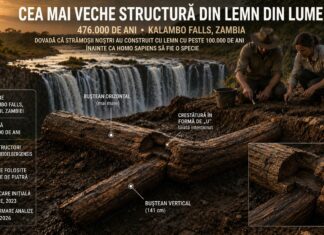 Cea mai veche structură de lemn din lume are 476.000 de ani și nu a fost construită de Homo sapiens
